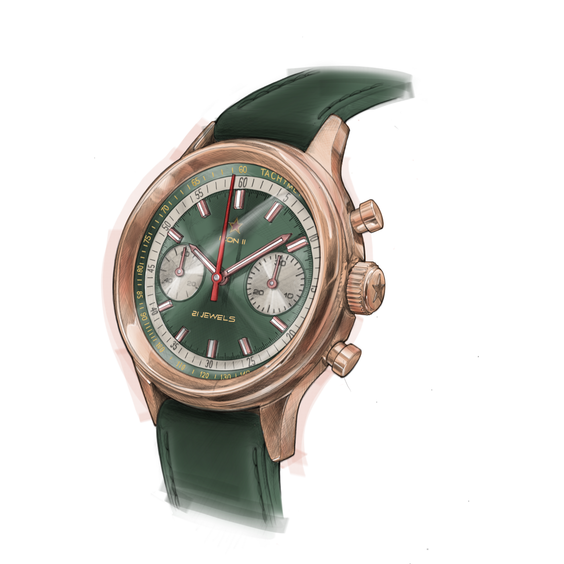 Seagull 1963 Icon II – Green Bronze Edition | Collector's Chronograph Seagull 1963 Icon II – Green Bronze Edition | Collector's Chronograph
