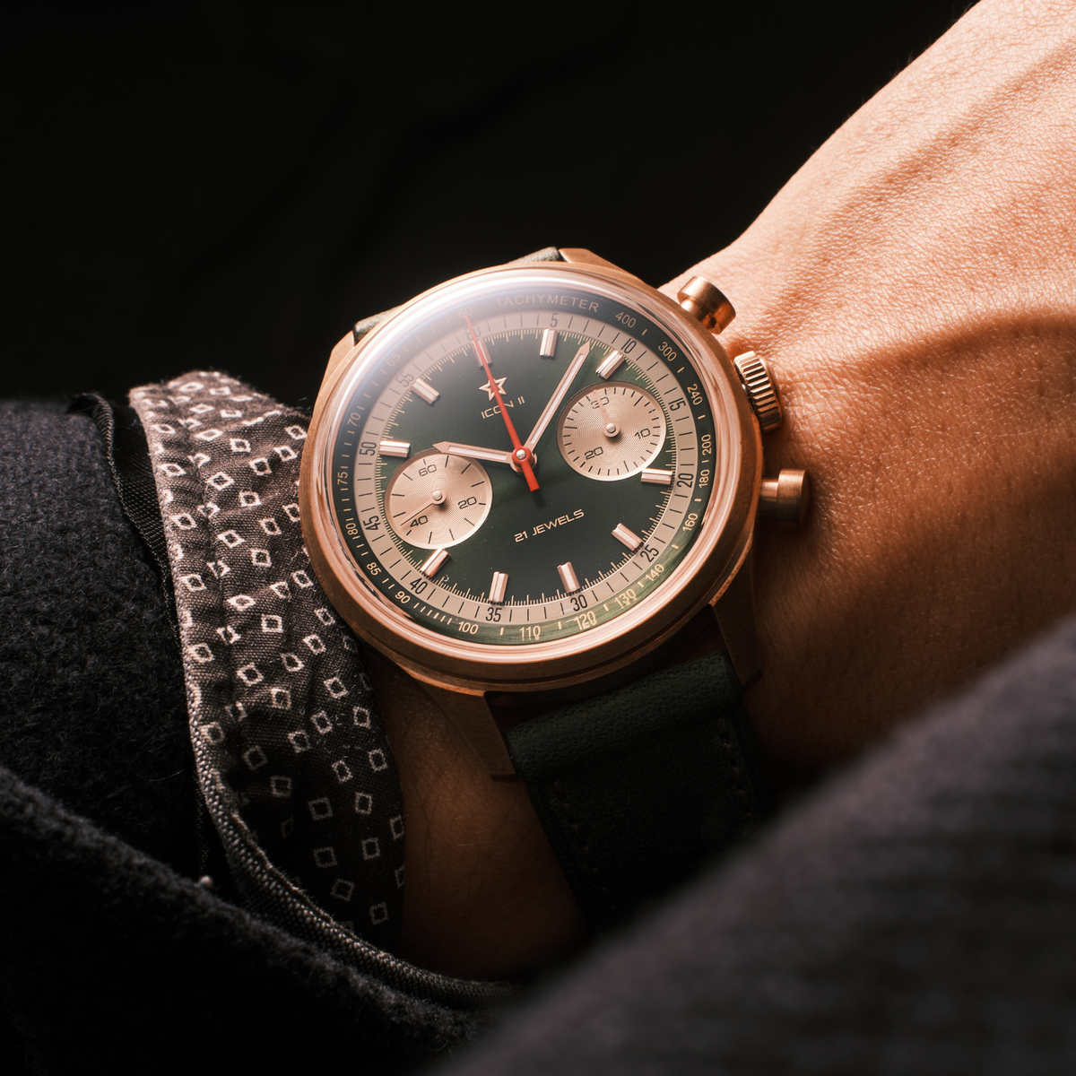 Seagull 1963 Icon II – Green Bronze Edition | Collector’s Chronograph