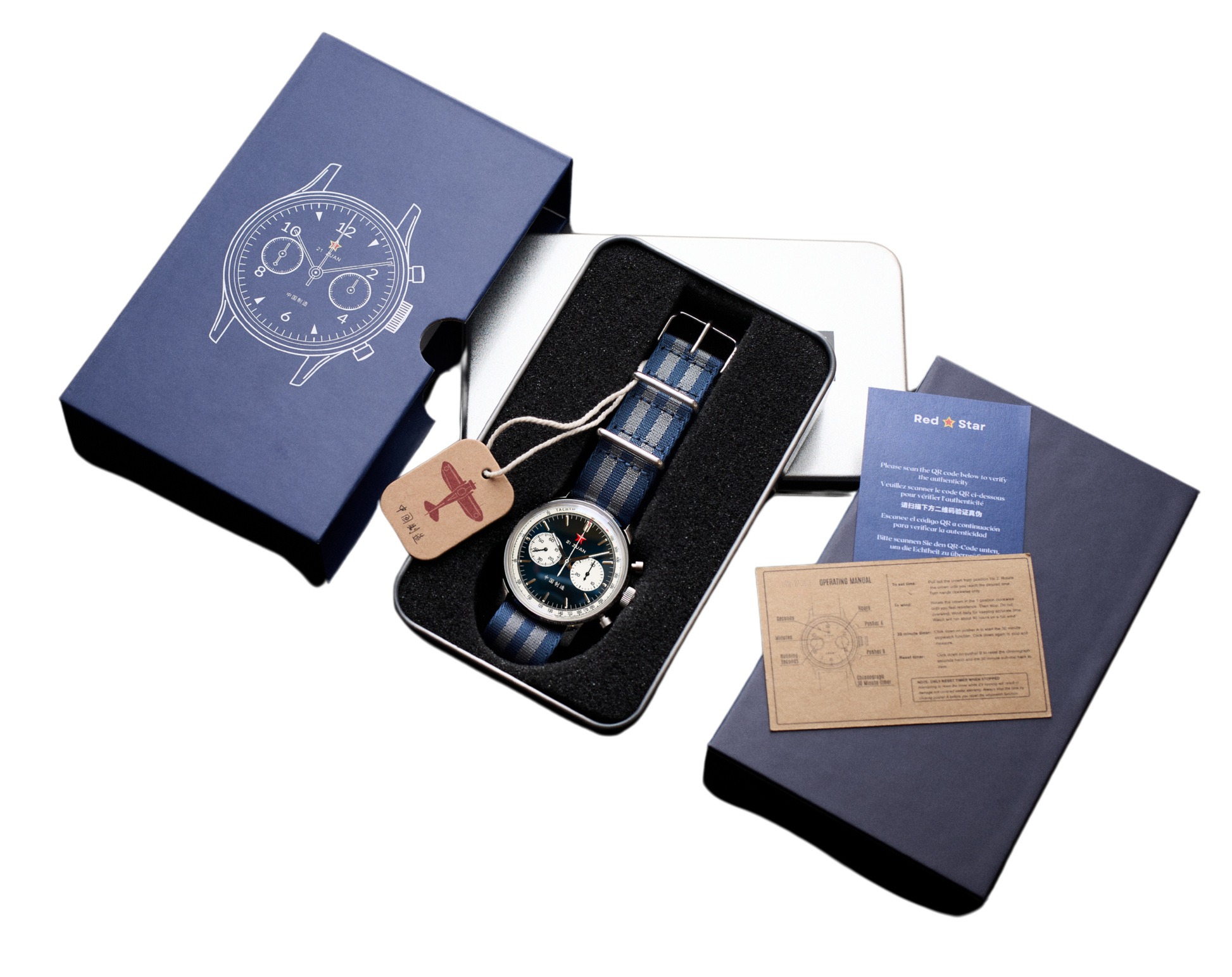 Seagull 1963 42mm blue sports edition