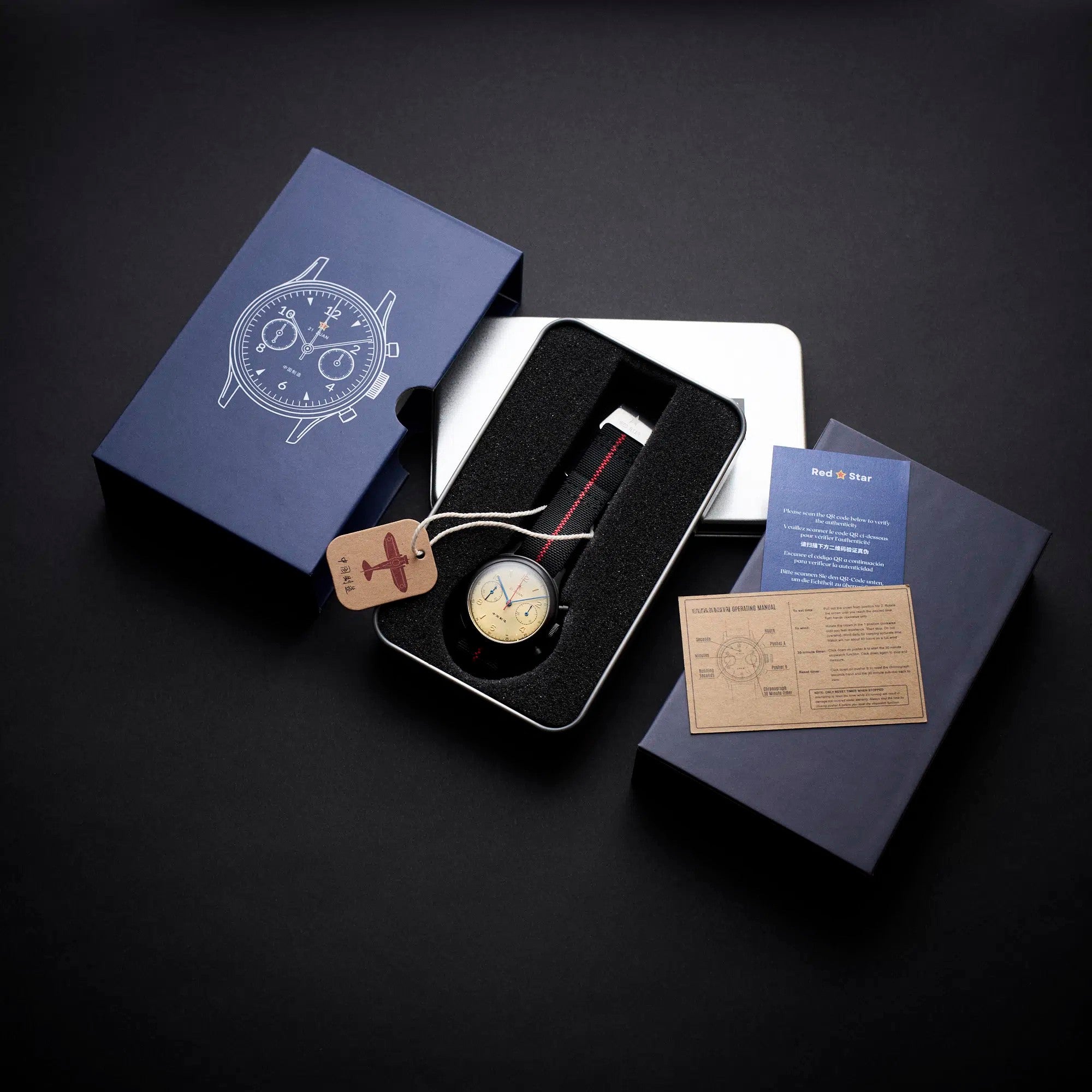 シーガル　オールブラック　早い物がち Limited Black Edition Seagull 1963 - 38mm Sapphire Glass
