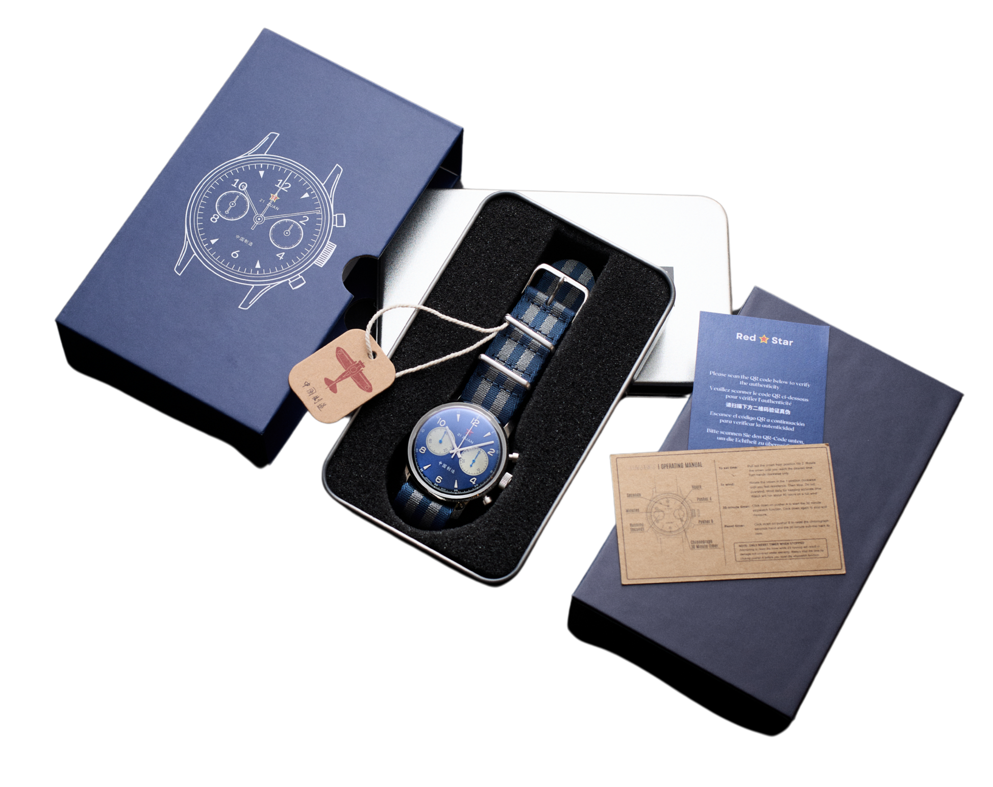 Seagull 1963 42mm blue panda