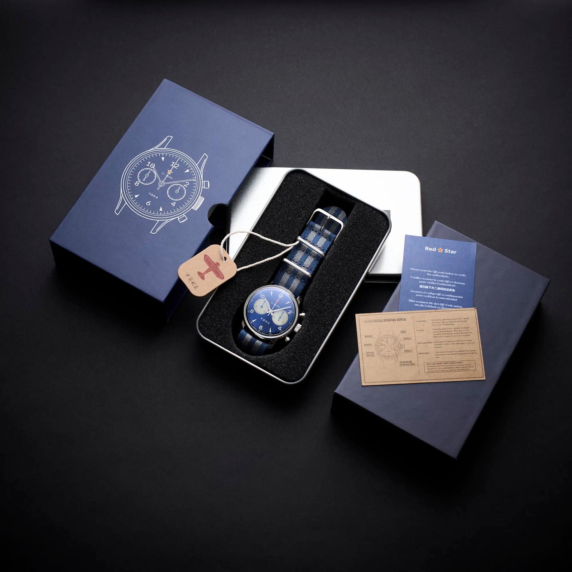 Seagull 1963 42mm blue panda