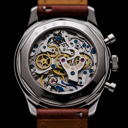 LIMITED EDITION | 1963 LEGACY BURGUNDY EDITION | Seagull movement| MOONPHASE