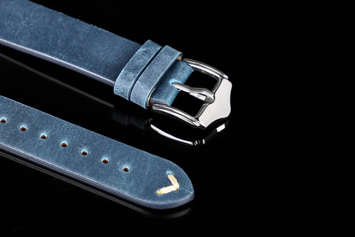 Blue Leather Strap