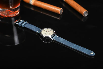 Blue Leather Strap