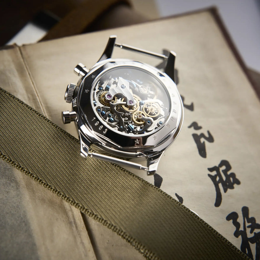 Seagull 1963 Lume 38mm Cuello de Cisne Acrilico Seagull 1963