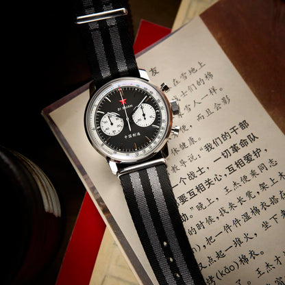 Seagull 1963 | Edizione Sport Panda Nera | 42 mm 