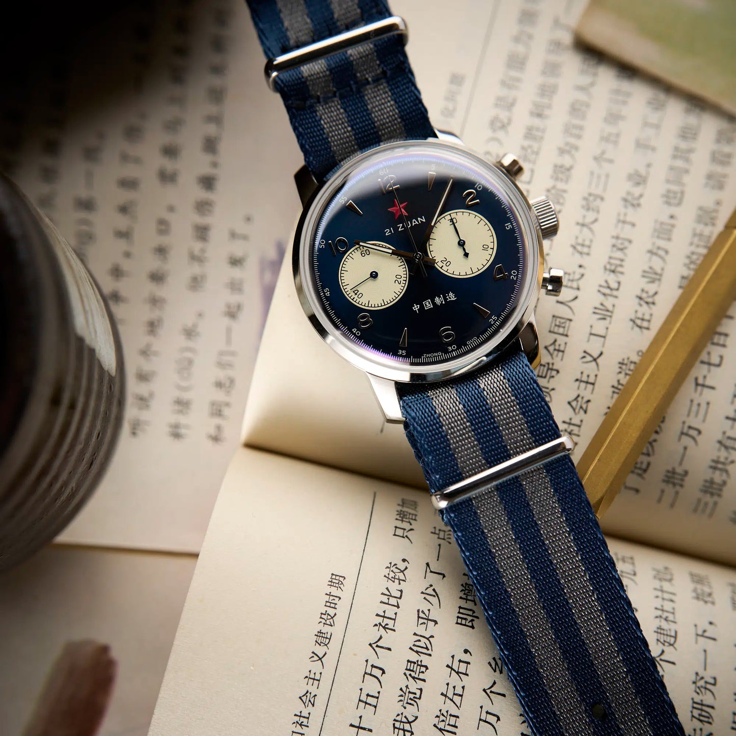 Seagull 1963 | Blauwe Panda | 42 mm 