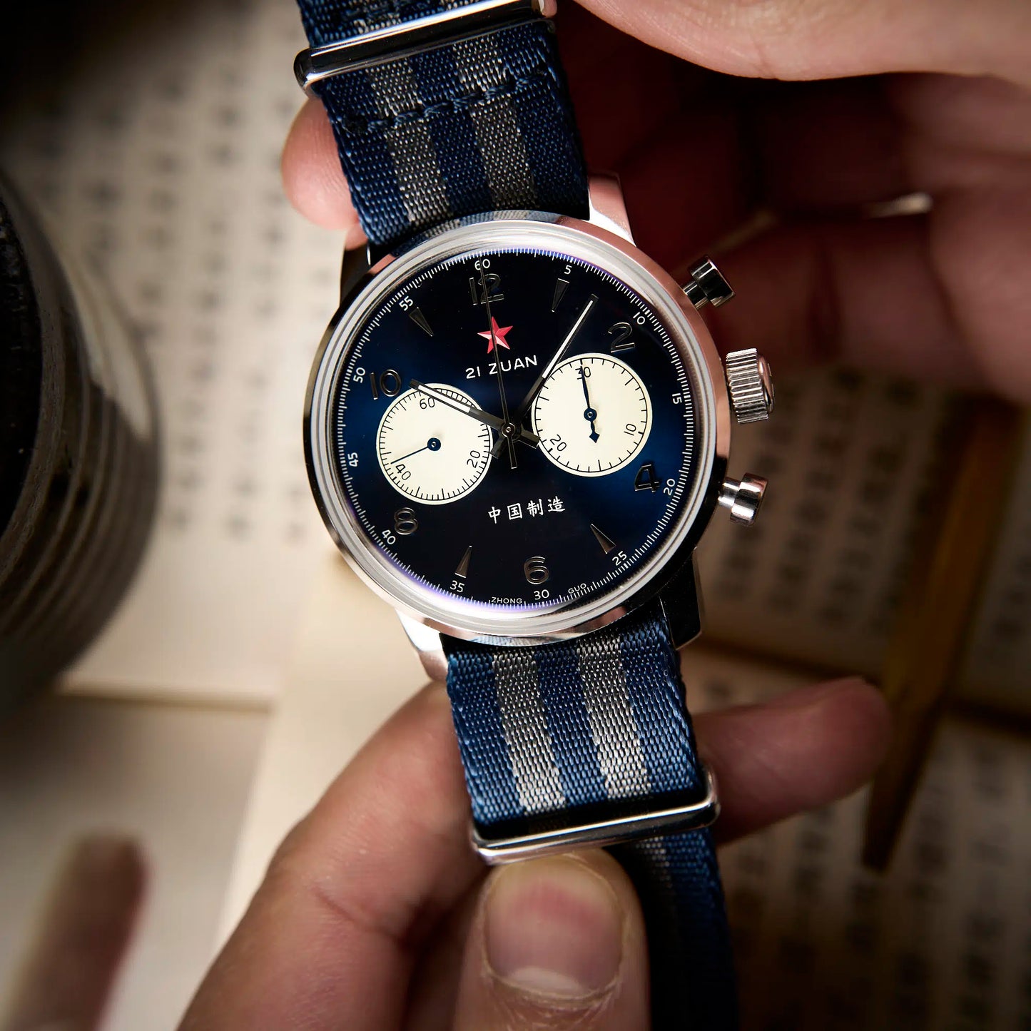 Seagull 1963 | Blauwe Panda | 42 mm 