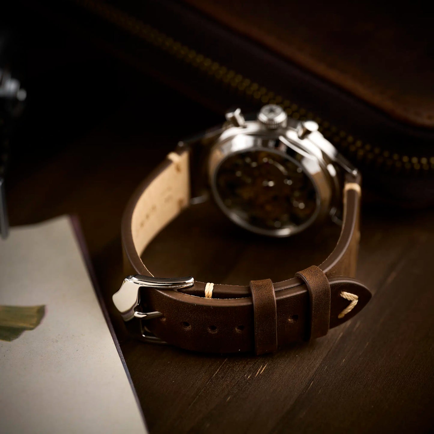 Genuine Brown Leather Strap