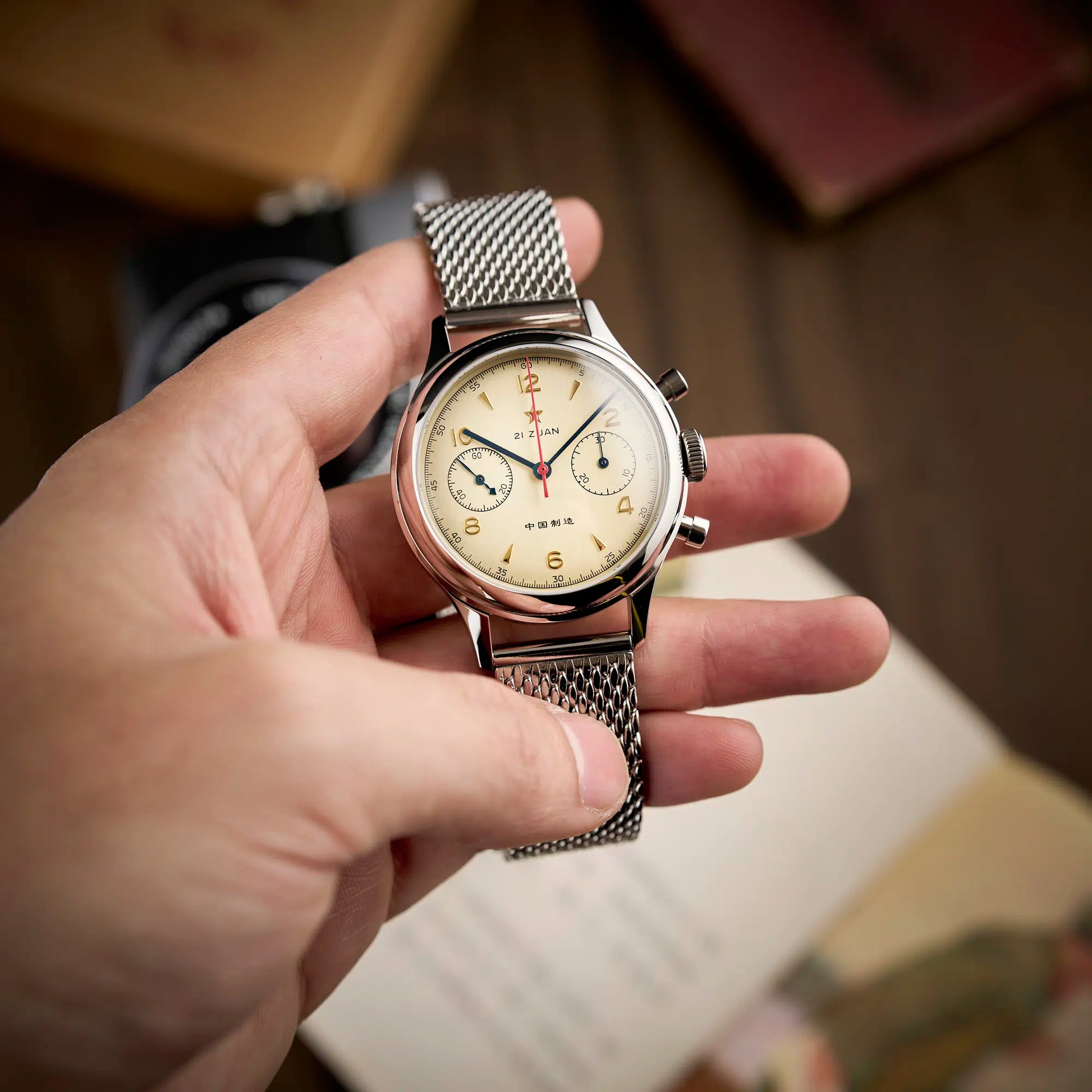 Mesh Stalen Band voor Seagull 1963 Slank en Duurzaam Seagull 1963